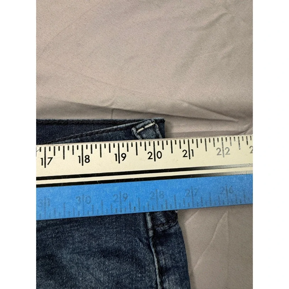 True Religion Ricky Relaxed Straight Jeans Mens 38 Blue Denim Flap Pocket READ